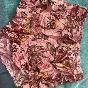 Floral Pink and Orange Shorts